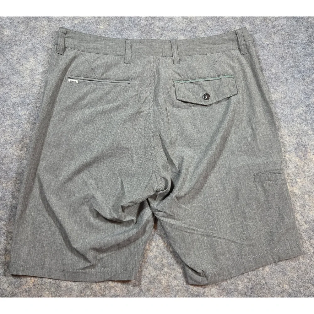 Linksoul Boardwalker Grey Heather Hybrid Golf Shorts Mens 33 Stretch LS651